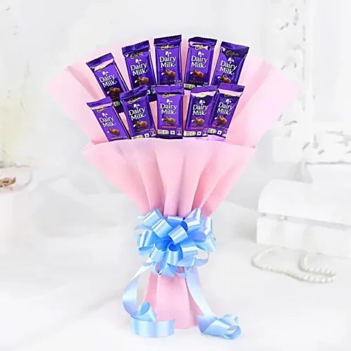 10 cadbury dairy milk bouquet
