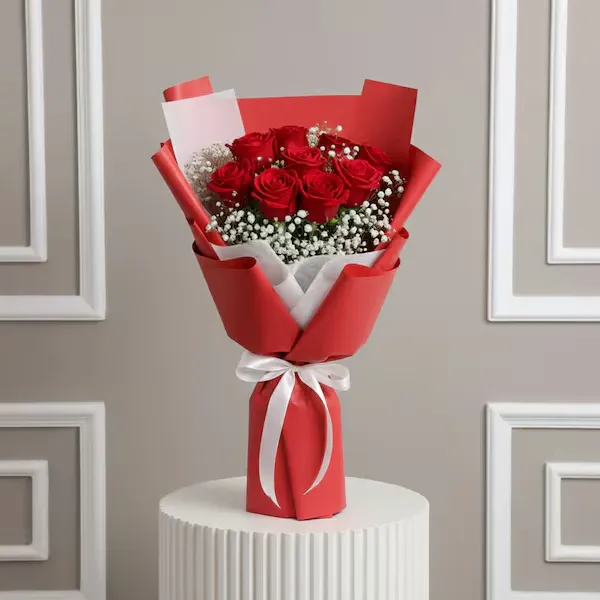 10 red roses bouquet 10 red roses bouquet