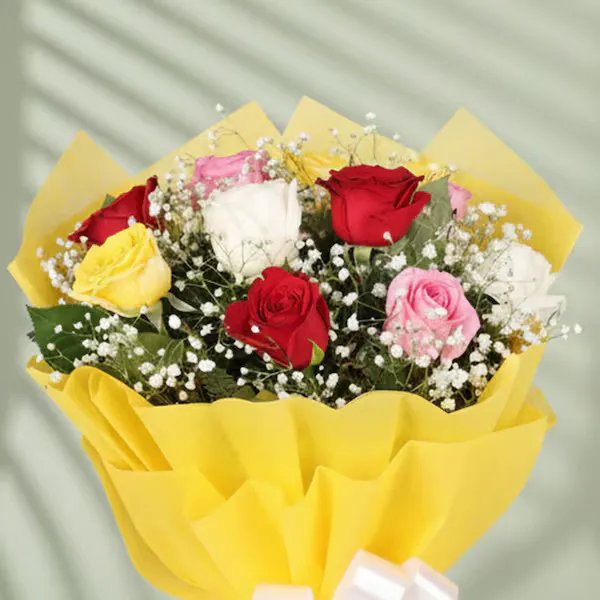 elegant mix roses bunch elegant mix roses bunch