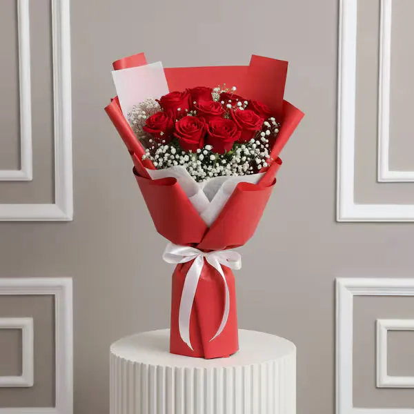 10 red roses and black forest cake 10 red roses and black forest cake