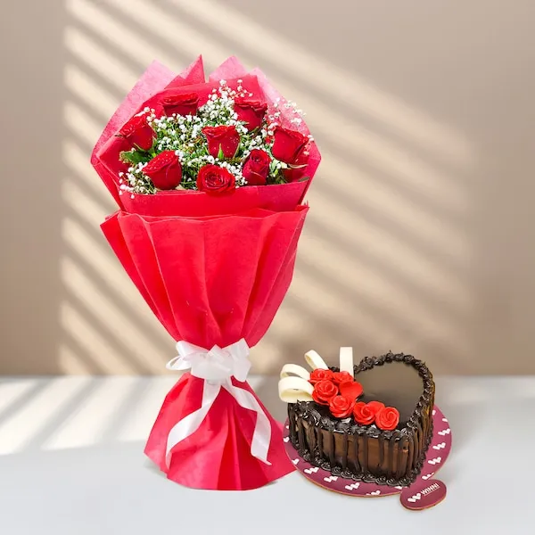 chocolate beauty cake and bouquet chocolate beauty cake and bouquet