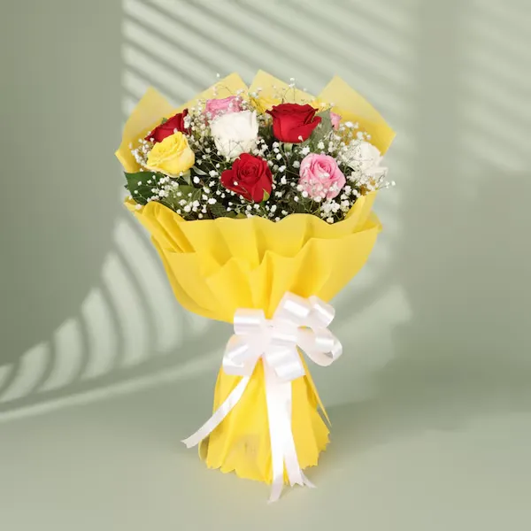 elegant mix roses bunch elegant mix roses bunch