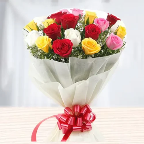 pure love mix roses bouquet