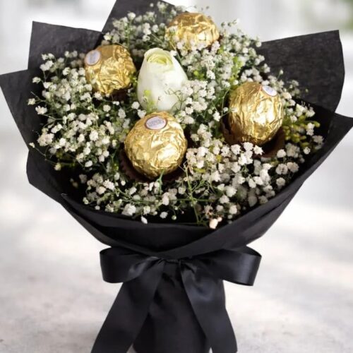sweet ferrero rocher bouquet