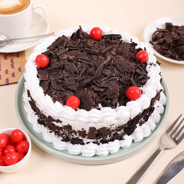 Delightful Orchids and Black Forest Cake Combo - Image 3