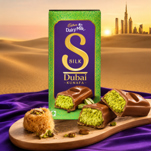 Cadbury Dairy Milk Silk Dubai Kunafa Chocolate Bar